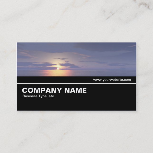 Halfway V2 - Sunrise/Sunset Business Card (Front)