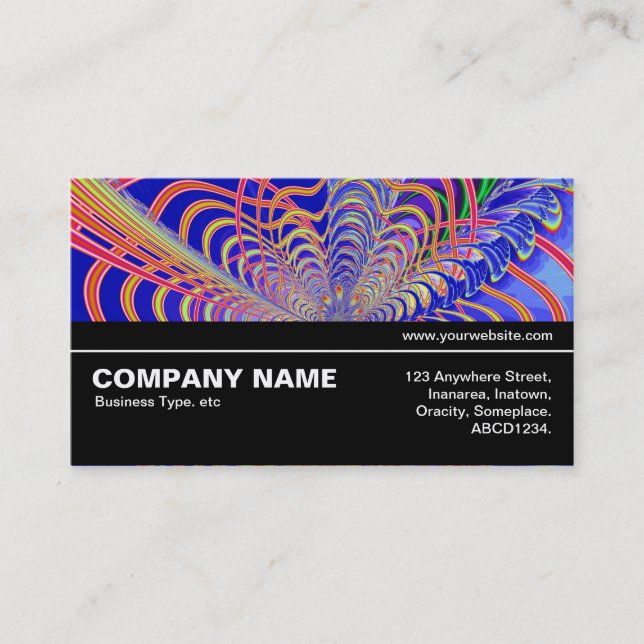 Halfway V3 011 - Fractal Abstract 061012d Business Card (Front)