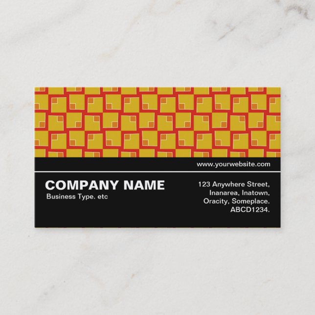 Halfway V3 019 - Geometric Pattern 05 Business Card (Front)