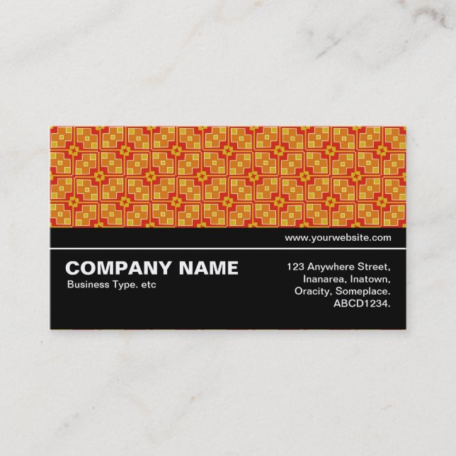 Halfway V3 021 - Geometric Pattern 07 Business Card (Front)