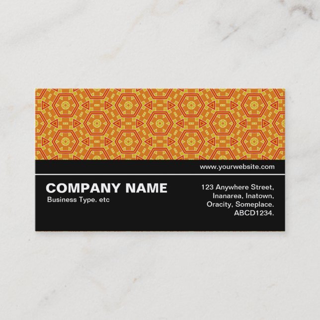 Halfway V3 022 - Geometric Pattern 08 Business Card (Front)