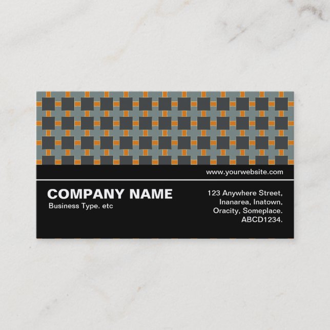 Halfway V3 025 - Geometric Pattern 011 Business Card (Front)