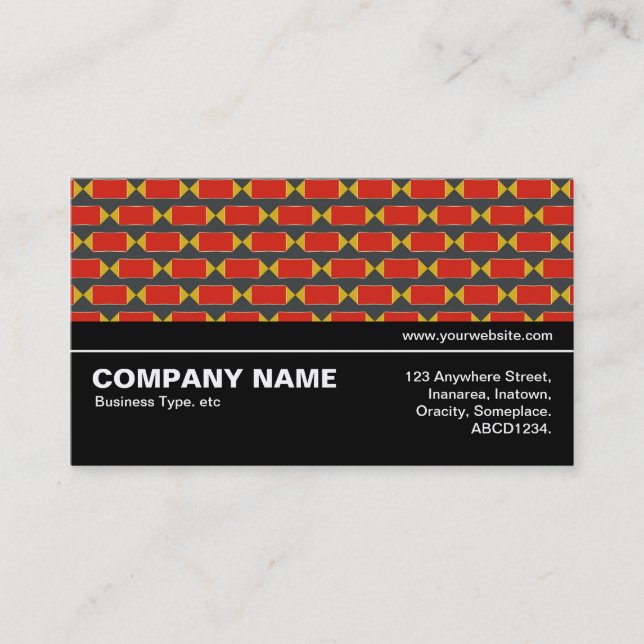 Halfway V3 026 - Geometric Pattern 012 Business Card (Front)