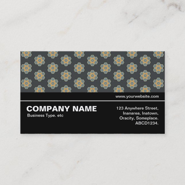 Halfway V3 029 - Geometric Pattern 015 Business Card (Front)