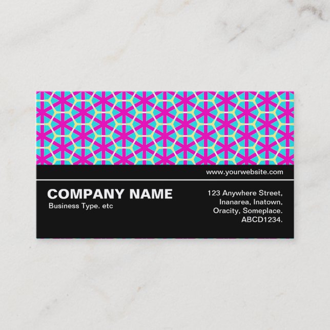 Halfway V3 031 - Geometric Pattern 017 Business Card (Front)
