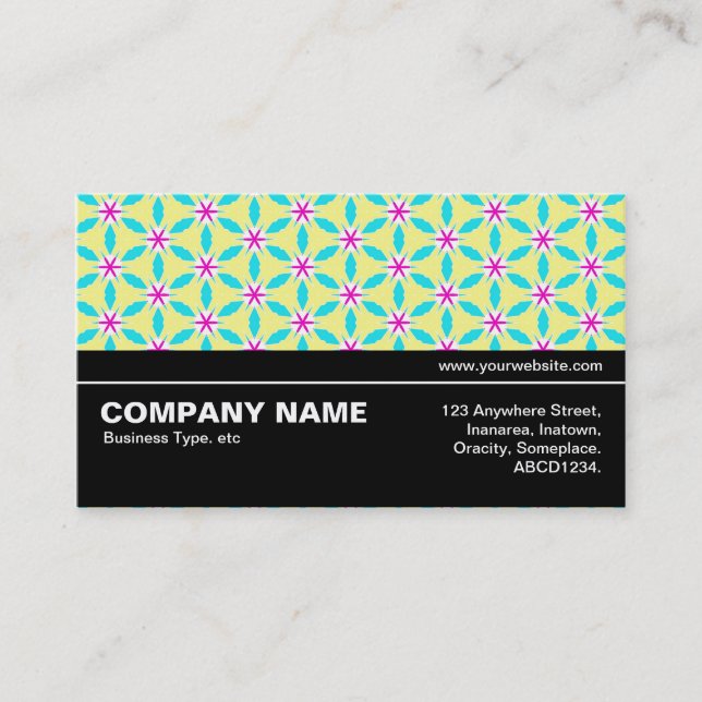 Halfway V3 032 - Geometric Pattern 018 Business Card (Front)