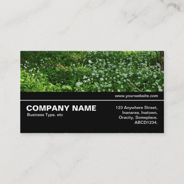 Halfway V3 037 - Woodland Flowers Business Card (Front)