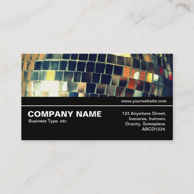 Halfway V3 07 - Mirror Ball Business Card (Front)