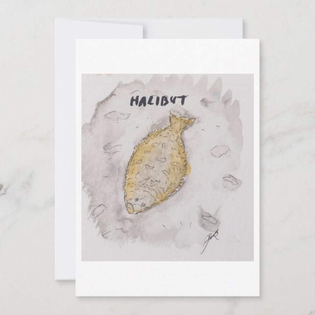 Halibut Greeting Card (Front)