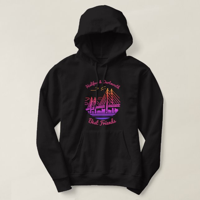 Halifax and Dartmouth Nova Scotia bestfriends Hoodie (Design Front)