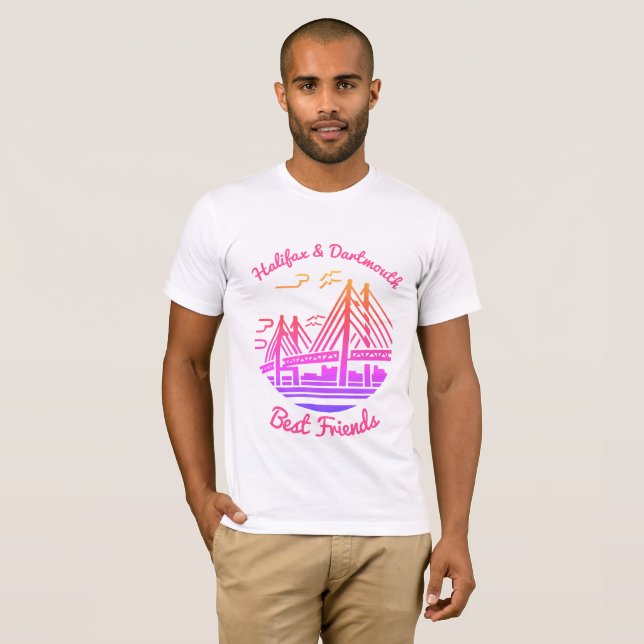 Halifax and Dartmouth Nova Scotia bestfriends  T-Shirt (Front Full)