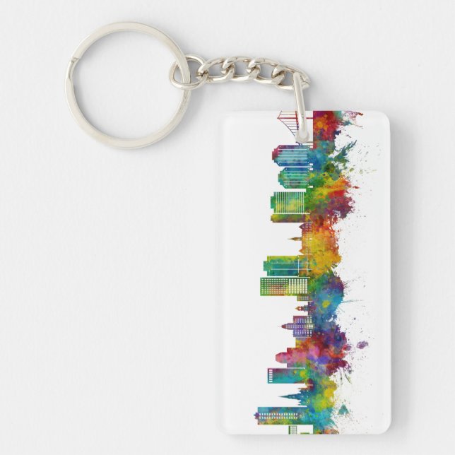 Halifax Canada Skyline Key Ring (Front)