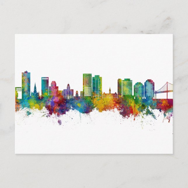 Halifax Canada Skyline Postcard (Front)