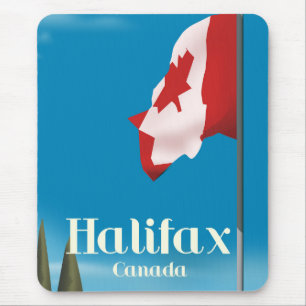 Halifax Canada Travel poster Mouse Pad