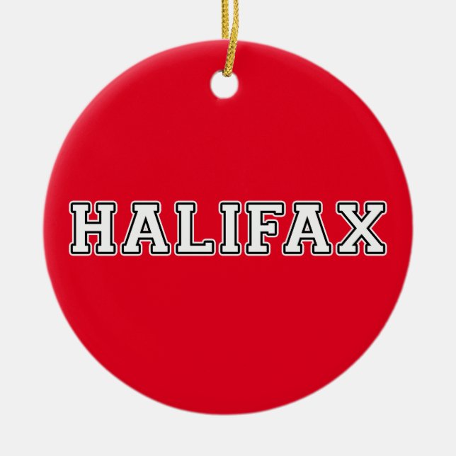 Halifax Ceramic Tree Decoration (Front)