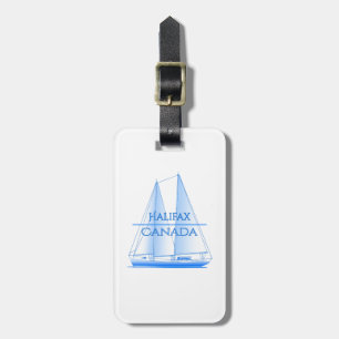 Halifax Coastal Nautical Sailing Sailor Luggage Tag