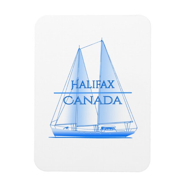 Halifax Coastal Nautical Sailing Sailor Magnet (Vertical)