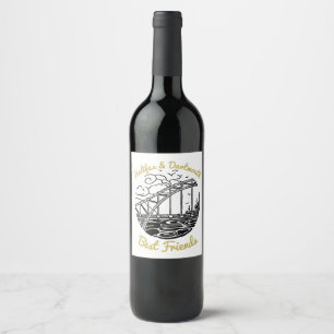 Halifax Dartmouth N.S. Best Friends wine label