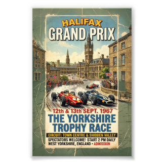 Halifax Grand Prix 1967 Yorkshire Trophy Race Photo Print