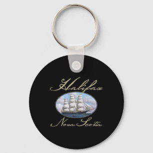 Halifax Nova Scotia Clipper Ship  Key Ring