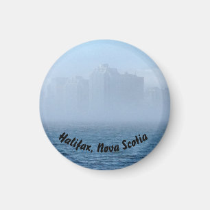 Halifax, Nova Scotia fog waterfront souvenir Magnet