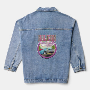 Halifax Nova Scotia travel logo Denim Jacket