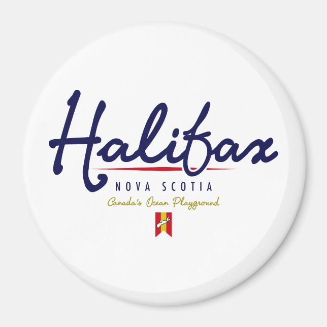 Halifax Script Magnet (Front)
