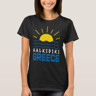 Halkidiki Greece Sunshine And Sea Waves Women's T-Shirt