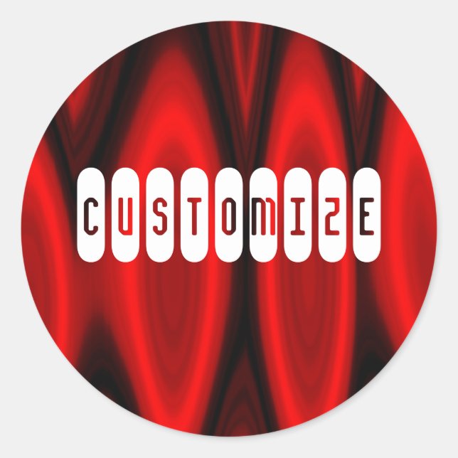 Hall of Flame - Template Classic Round Sticker (Front)