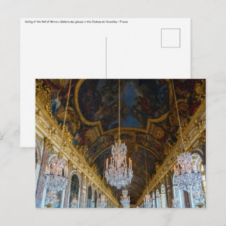 Hall of Mirrors in the Chateau de Versailles Postcard