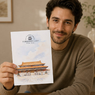Hall of Supreme Harmony, Forbidden City, Travel Postcard