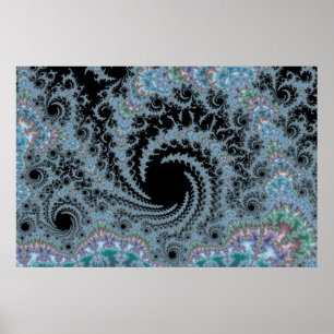 Hall of Swirls - Fractal Poster