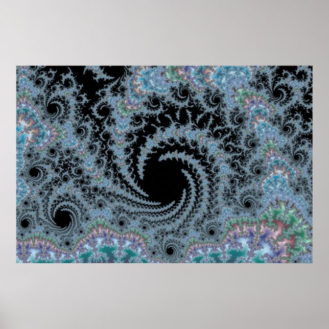 Hall of Swirls - Fractal Poster (Front)