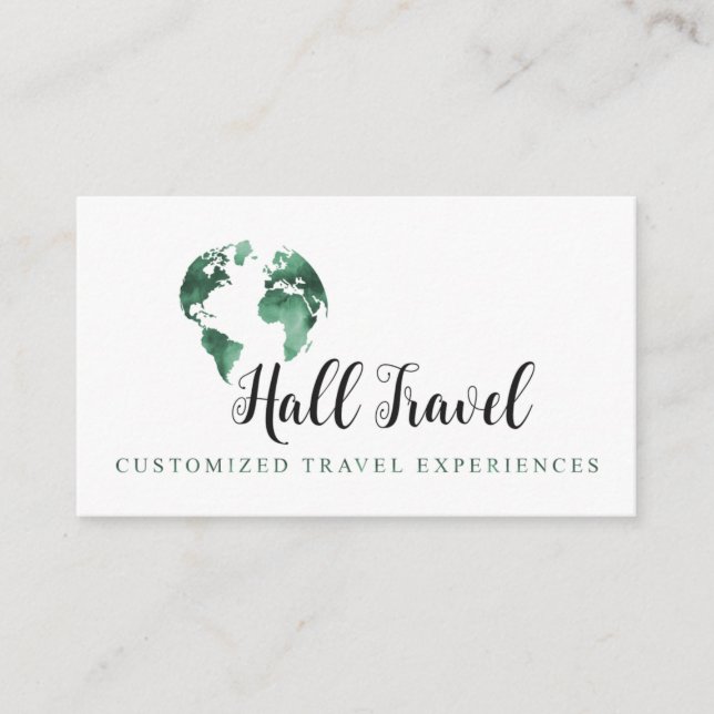Hall Travel Business Card (Front)