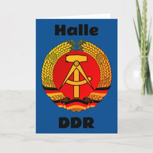 Halle, Deutsche Demokratische Republik - DDR Thank You Card
