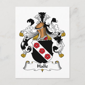 Halle Family Crest Postcard