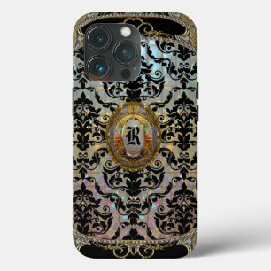 Halleesham Pattern II Elegant  Monogram  iPhone 13 Pro Case