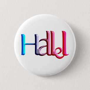 Hallel.png 6 Cm Round Badge