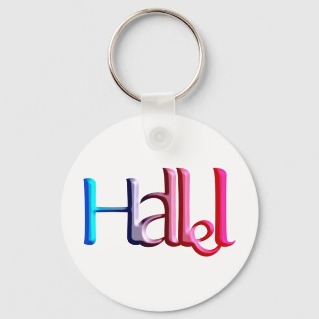Hallel.png Key Ring (Front)