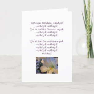 Hallelujah Chorus Easter Card
