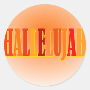 Hallelujah Classic Round Sticker