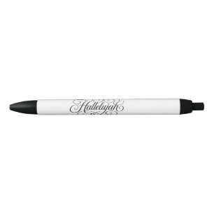 Hallelujah Monogram Black Ink Pen