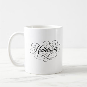 Hallelujah Monogram Coffee Mug