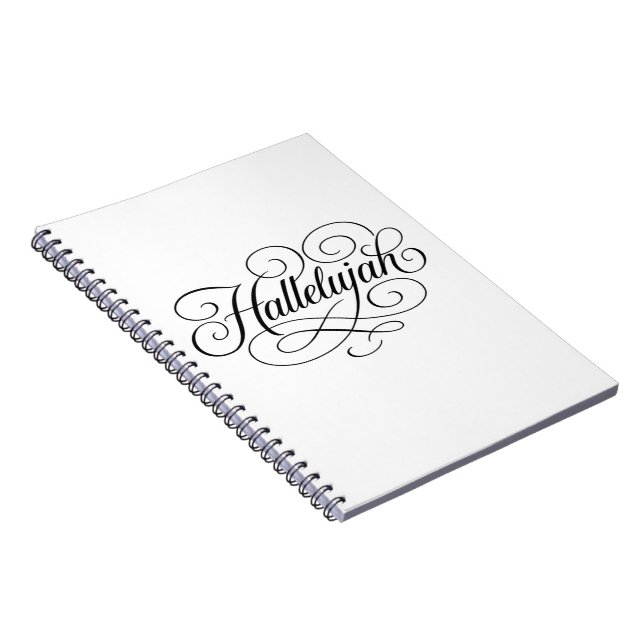 Hallelujah Monogram Notebook (Right Side)