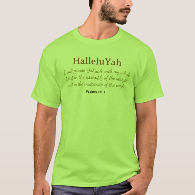 HalleluYah T-Shirt (Front)