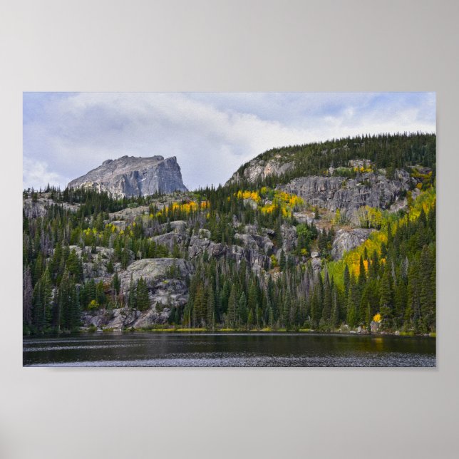 Hallett Peak, Rocky Mountain National Park, CO Poster (Front)