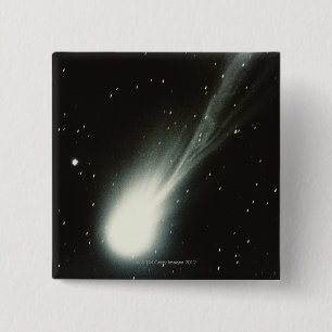Halleys Comet 15 Cm Square Badge