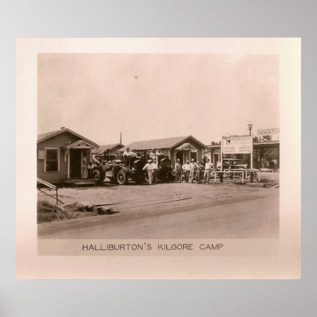 Halliburton's Camp, Kilgore, Texas 1931 Poster (Front)