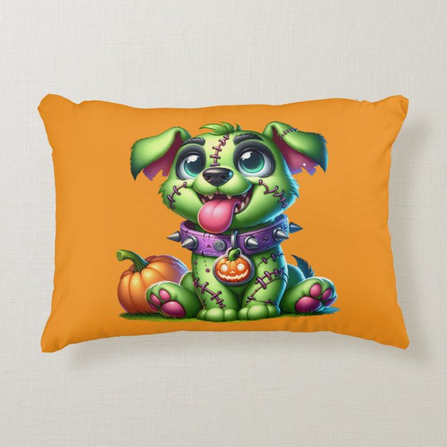 Hallo Dogg Accent Pillow (Front)