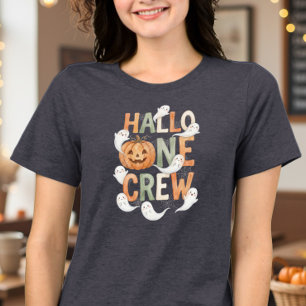 Hallo-one Crew 1st Birthday Ghost Pumpkin Family Tri-Blend Shirt